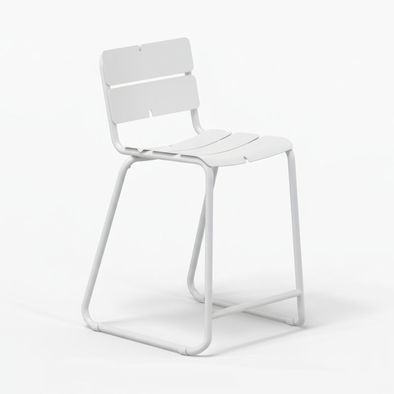 Corail Counter Stool Armless, White