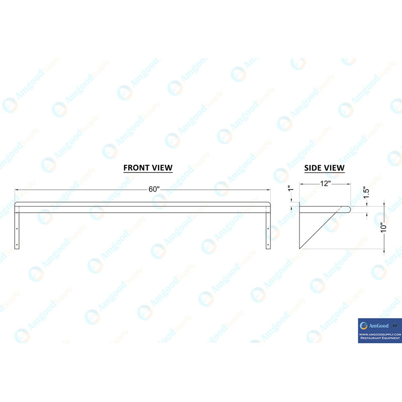 Laundry Room Metal Shelf