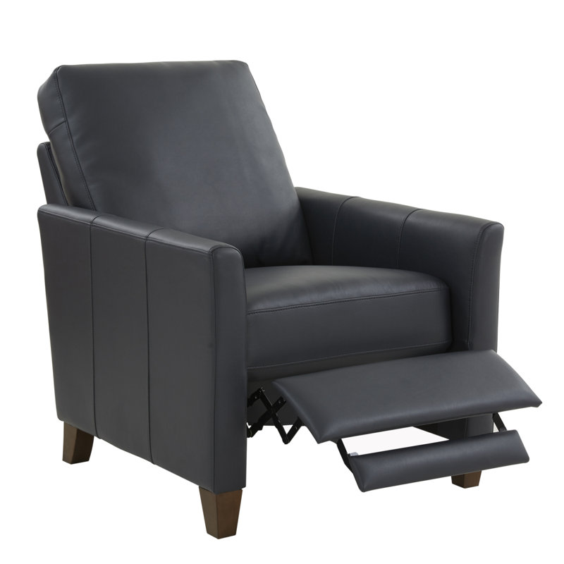 Fauteuil inclinable moderne en similicuir Pablo, Bleu