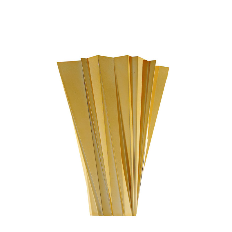 Shanghai Metallic Poly Methyl Methacrylate Table Vase, Gold