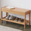 Banc en bois massif Burlywood-443665540