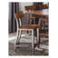 Ensemble de chaises à hauteur de comptoir en bois rustique brun et bronze
