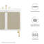 Base de meuble-lavabo simple 35 po Modway-93811856