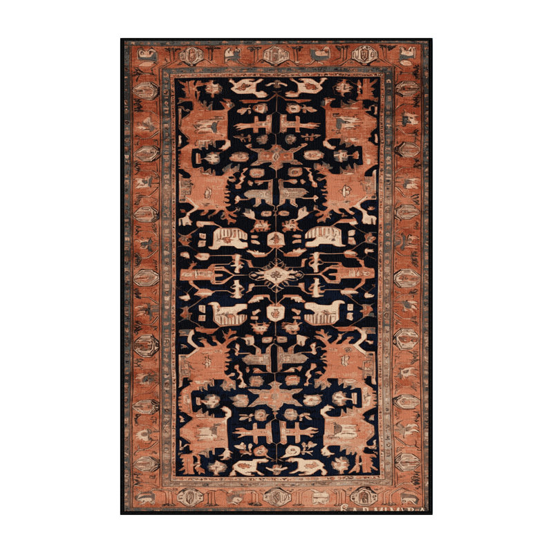 Tapis brun lavable à la machine