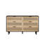 Armoire de rangement en rotin à 51 tiroirs 51,18 po, pour chambre et salon