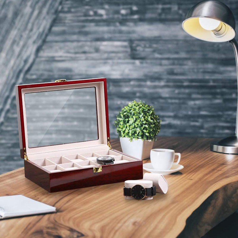 Boîte à montre en bois