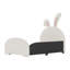 Lit princesse simple tapissier avec oreilles de lapin, lit plateforme avec tête de lit et pied de lit pour enfants-1326705144