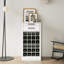 Armoire de rangement pour 28 bouteilles en noyer brun - l'option de buffet modulaire Earthy ajoute de la chaleur à la maison-384831282
