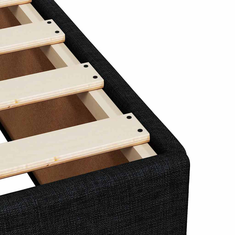 Bemnet Upholstered Bed, Black, Single