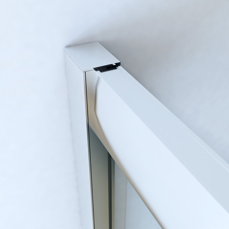 Berneau Glass Quadrant Shower Enclosure with Tray, 1850mm H x 900mm W x 900mm D