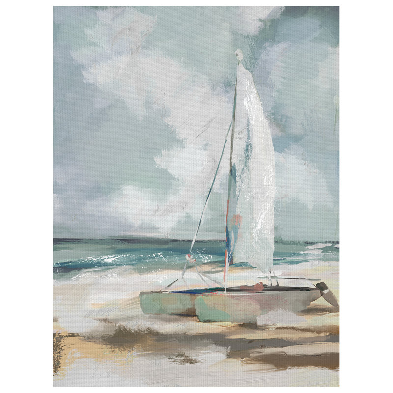 " Windblown " Painting Print, 40" H x 30" W x 1.5" D