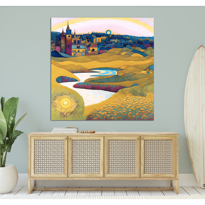 Rainbow Skies I, 48" H x 48" W