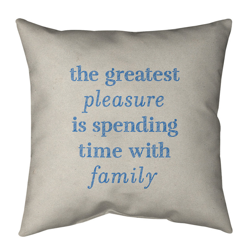 Coussin de sol, 28 po x 28 po, Blanc / Bleu
