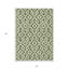 Tapis intérieur / extérieur ivoire lavable 3 pi x 5 pi