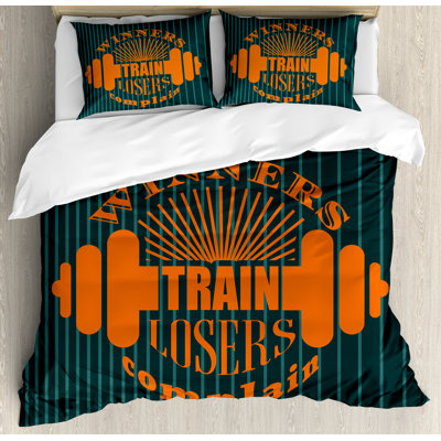 Fitness Modern & Contemporary Duvet Cover