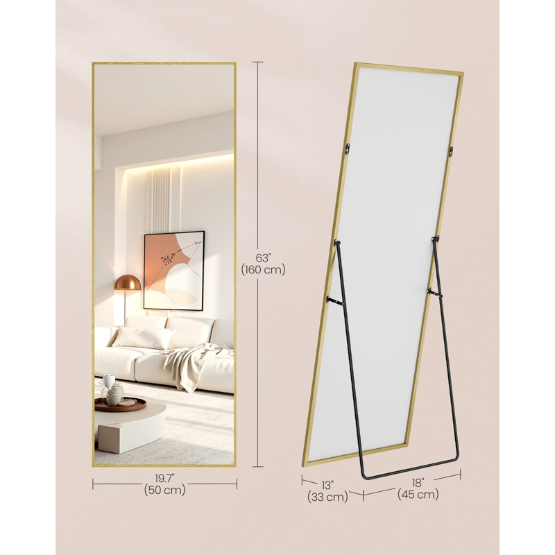 Aluminium Rectangle Mirror, Gold