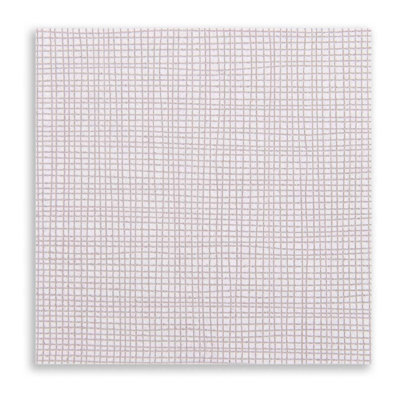 Restaurantware-Luxenap Micropoint 2-Ply Cocktail Beverage Napkins - Soft and Durable 8" x 8" White with Gray Threads Paper Napkins - Disposable and Recyclable - 100-CT