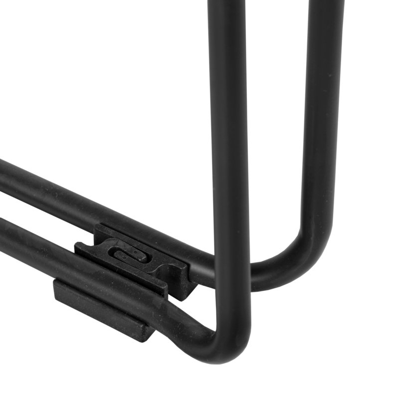 Chaises de bureau empilables en filet Regency Maxx, siège en tissu, paquet de 12 - noir