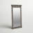 Lacroix Forge 37" Wide Floor Mirror, Brushed Steel