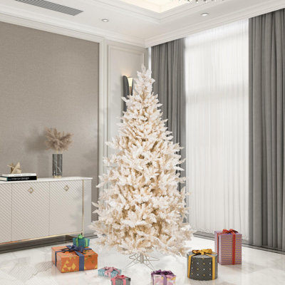 7.5' H Lighted Artificial Fir Christmas Tree