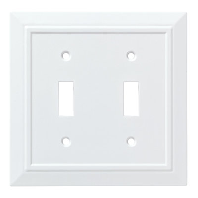 Classic Architecture 2-Gang Toggle Light Switch Wall Plate
