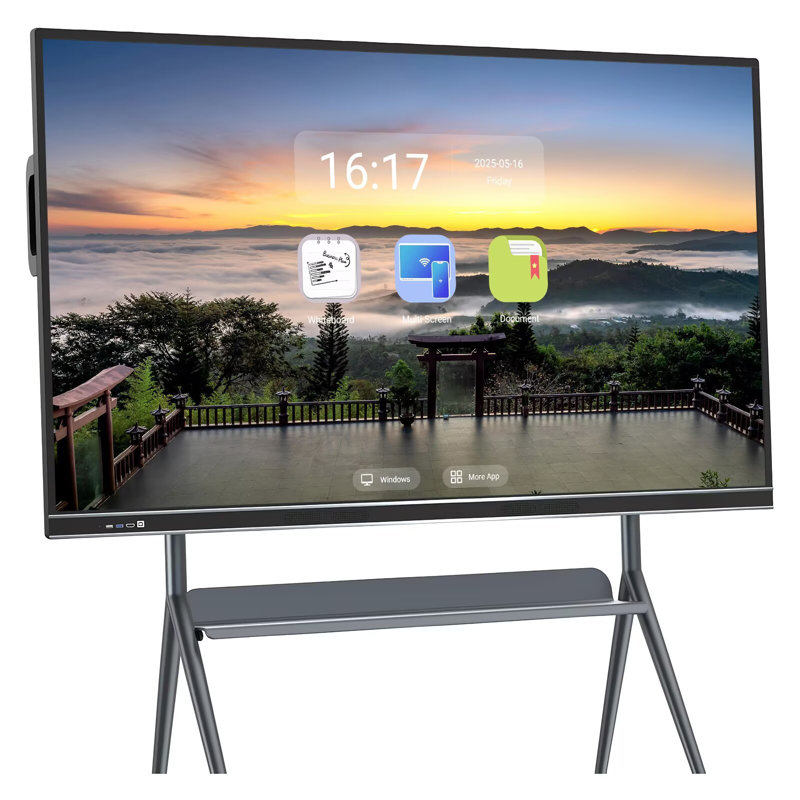 Tableau blanc interactif tout-en-un 75 pouces JYXCN Smart Board avec système double et partage de nuage - parfait pour la salle de classe, le bureau et les présentations? (Comprend un support mural)