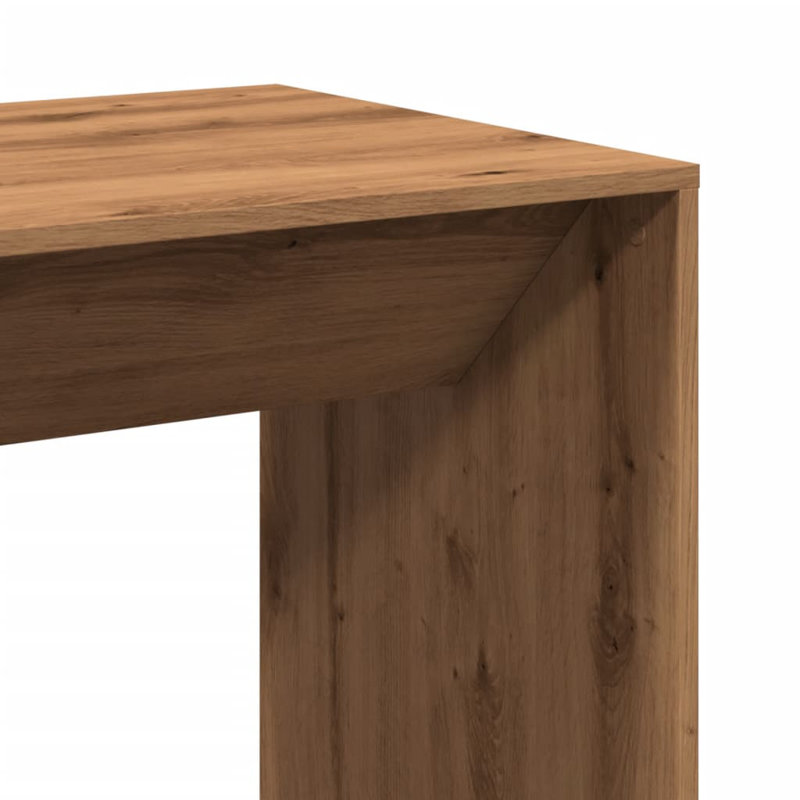 Grande table de bar moderne en bois d'ingénierie vidaXL, Chêne artisanal