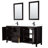 Daria 72 " W Freestanding Standard Double Vanity Bathroom Vanity With Carrara Marble Top with Mirror-108910112-108910114-108910140
