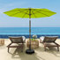 Parasol de patio 9 pi avec base