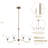 4-Light Linear Dimmable Chandelier-601221087