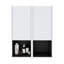 Armoire de rangement flottante murale pour salle de bain avec tablette et porte