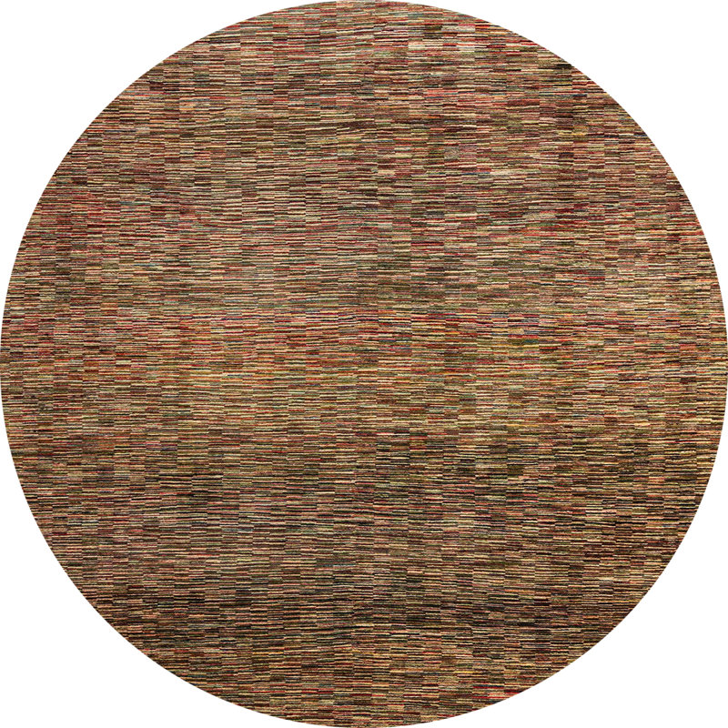 Abstract Indoor Rug, Round 7'