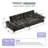 Modern Cloud Sofa with Extra-Wide Removable Armrests,Chenille Upholstery & Tufted Design-1110550181