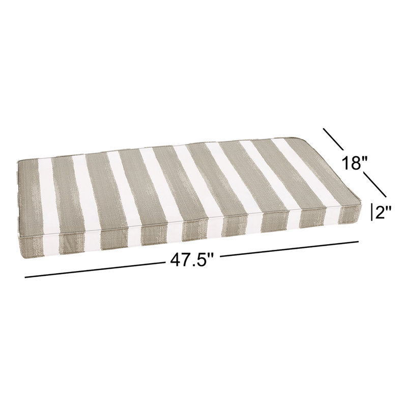 Coussin de banc Gia, L 47,5 po x P 18 po