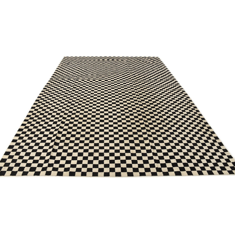 Tapis noir et blanc Orta