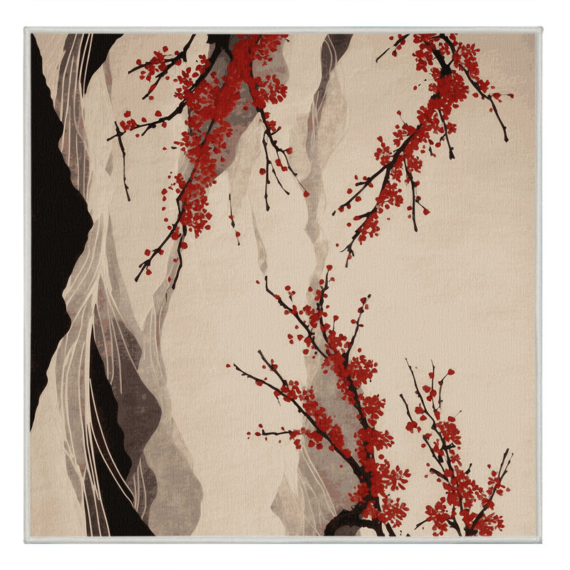 Crimson Plus Drift Rug, Square 4'