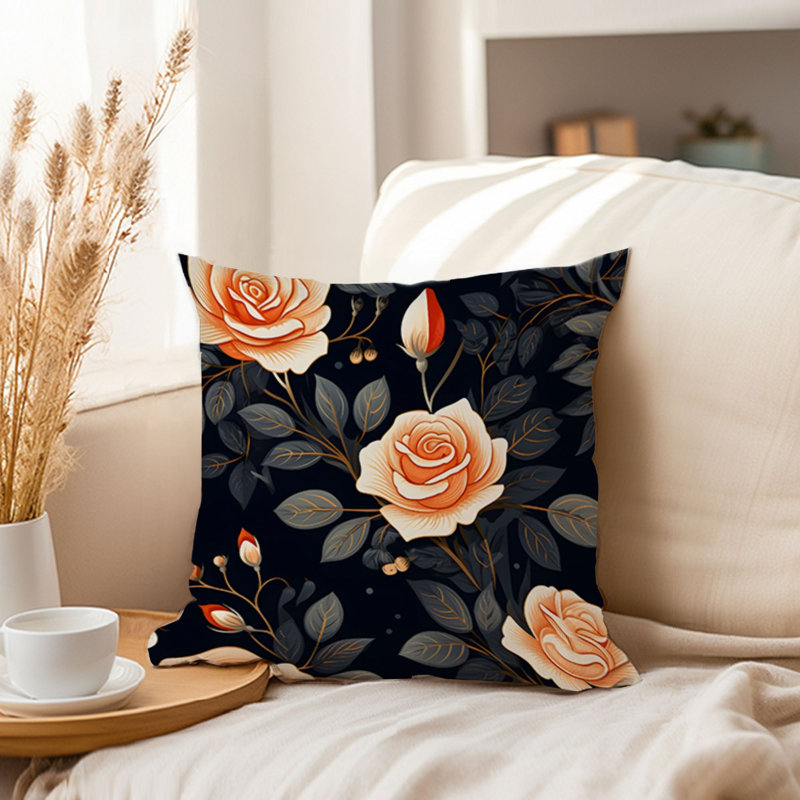  Floral Pillow Cover