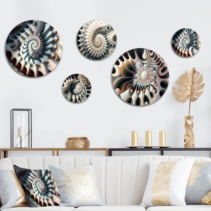 Abstract Wall Decor on Metal