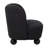 Modern Wood Chair with Fabric Upholstery and Non-Woven Fabric Accents for Casual Home Decor in Contemporary Versatile Design Featuring Sleek Rounded Shape and Decorative Bold Silhouette-99378265