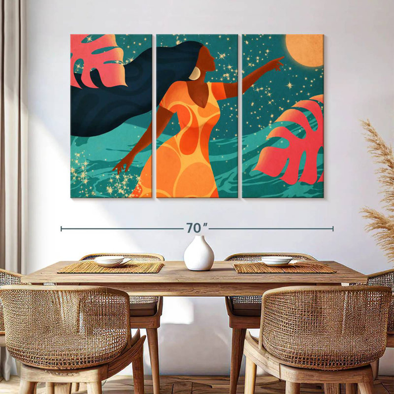 Leisha Latina Chasing Moonlight, 42" H x 65" W