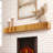 Euri 60" Rustic Fireplace Shelf Mantel