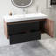 Meuble-lavabo mural 48 po avec lavabo à surface solide