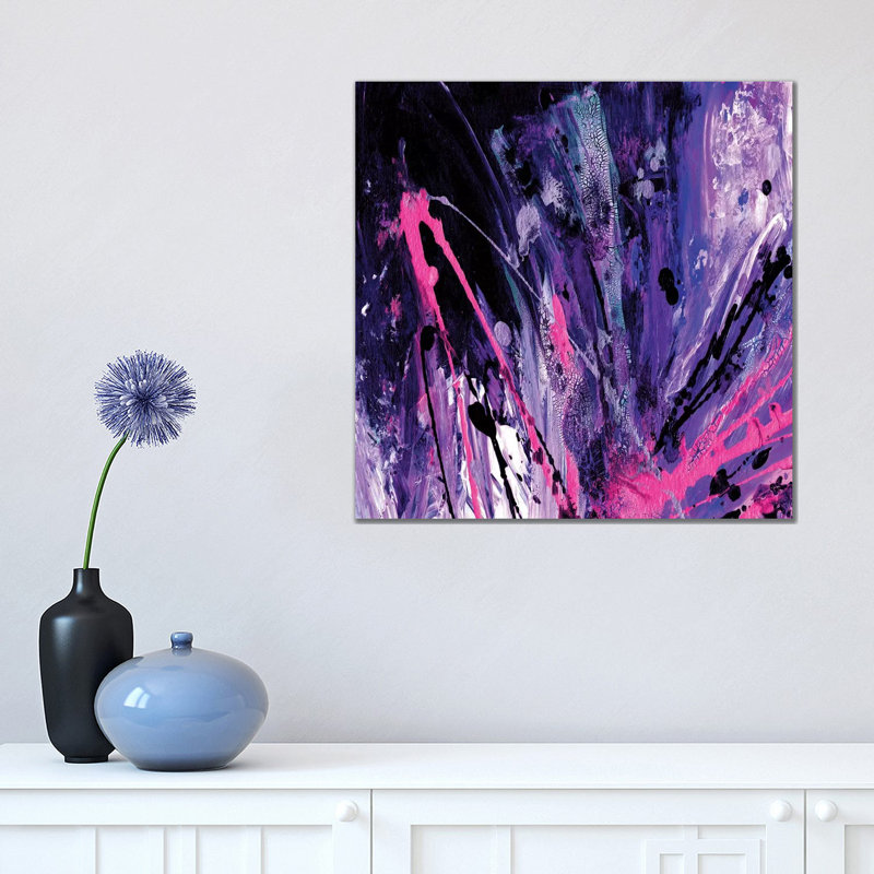 Supernova Splash, Purple Blue Pink by Julia Di Sano - Wrapped Canvas Gallery-Wrapped Canvas Giclée