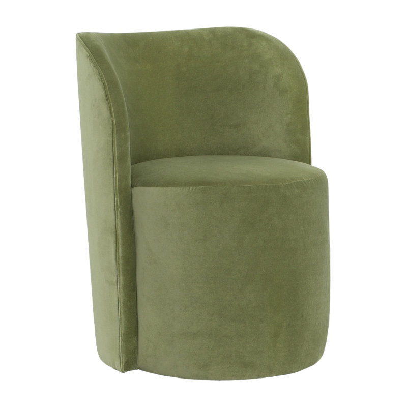 Socrates Barrel Back Dining Chair, Casters, Putty (3152 65)