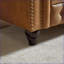 Canapé touffeté en tissu Chesterfield Tech Pieds en bois brun foncé | Salon Chambre d'amis | Brun | Tissu-1473520099
