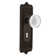 Egg & Dart Plate with Decorative Keyhole and Crystal Meadows Knob