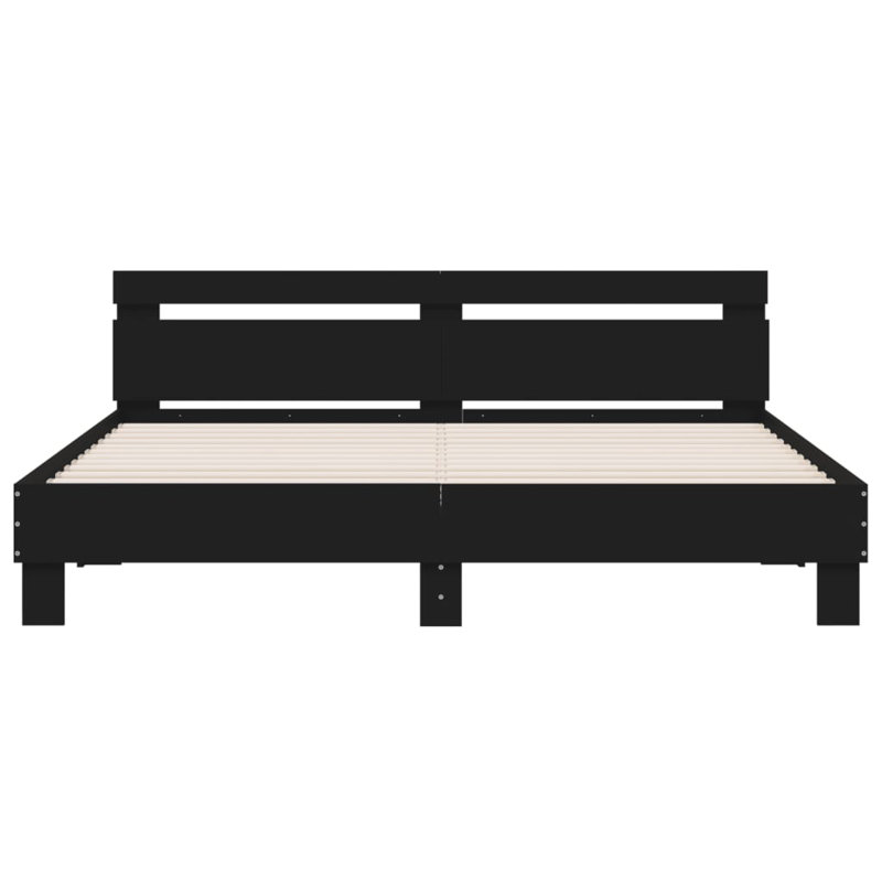 Nylene Bed, Super King ( 180 x 200 cm), Black