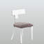 Chaise moderne en acrylique Ziva - ensemble de 2