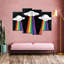Trippy UFO - 4 pièces sur toile tendue-395498651
