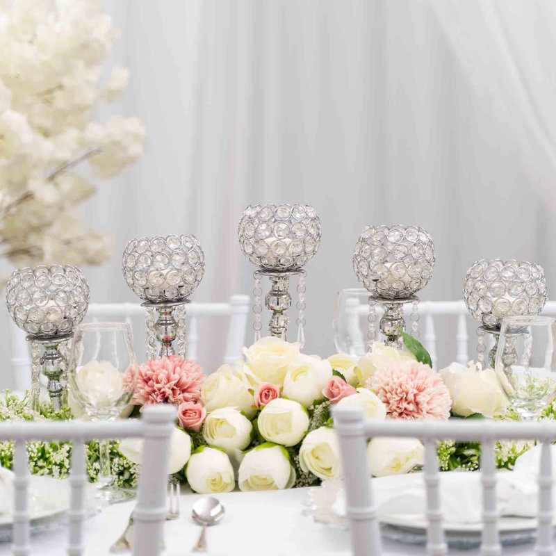 13.25'' H Tabletop Candelabra, Silver